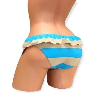 🌸New🌸 Victoria’s Secret Striped Swimwear Bikini Bottom Size Small NWT